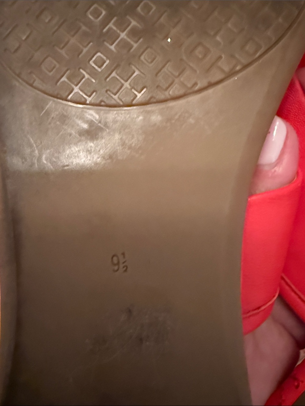 Tory Burch orange Quilted Logo Thong Sandals - Picture 6 of 6